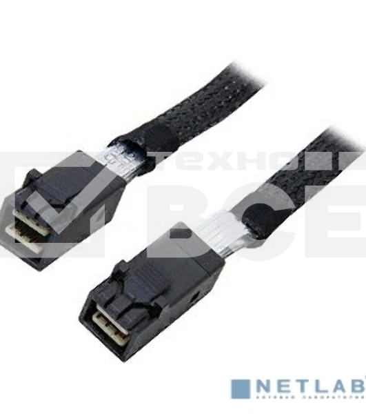 Кабель LSI CBL-SFF8643-10M (LSI00405) длина 100см,наконечники: SFF8643(контроллер)-SFF8643(корзина)