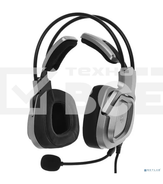 Наушники с микрофоном A4Tech Bloody G575 серый 2м мониторные USB оголовье (G575 USB/ GREY)