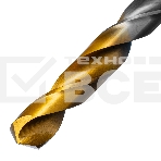 Сверло спиральное по металлу 11 х 195 мм, Р6М5, Golden Tip, удлиненное Denzel, фото3