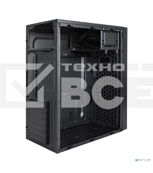 Компьютерный корпус Miditower ExeGate AA-440U (ATX, без БП, 2*USB+1*USB3.0, аудио, черный)