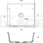 Мойка GRANFEST URBAN 658  1-чаша 580*490мм, монтаж: врезной, материал: кварц, цвет: песочный, фото 1