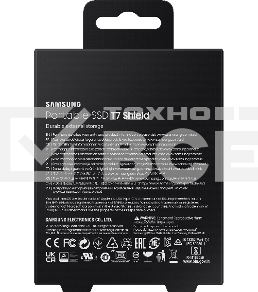 Твердотельный диск Samsung T7 Shield External 4Tb BLACK USB 3.2 (MU-PE4T0S/WW)