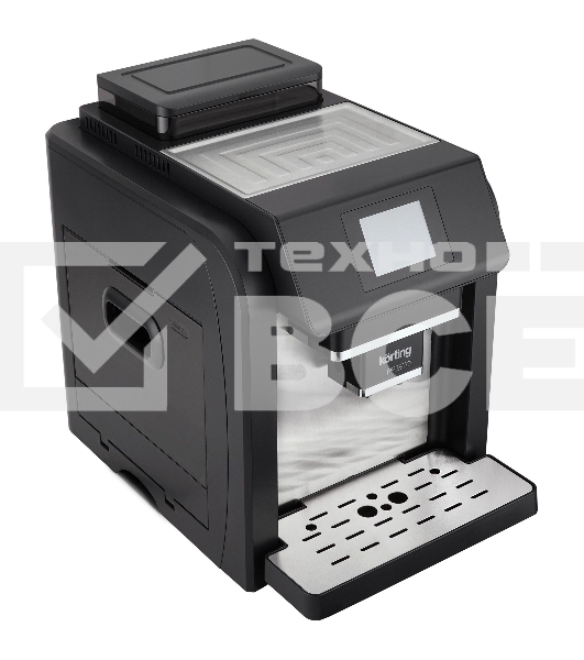 Кофемашина автоматическая Korting KACM 2009 PRESTO чёрный, зерновой/молотый, 2 л, 1400 Вт, 19 бар