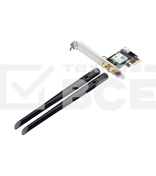Сетевой адаптер Wi-Fi + Bluetooth Cudy WE3000 АХ5400 PCI Express (ант.внеш.съем) 2ант.