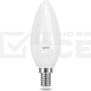 Лампа светодиодная Gauss 9.5Вт цок.:E14 свеча 220B св.свеч.бел.нейт. 35-C (упак.:10шт) (103101210)