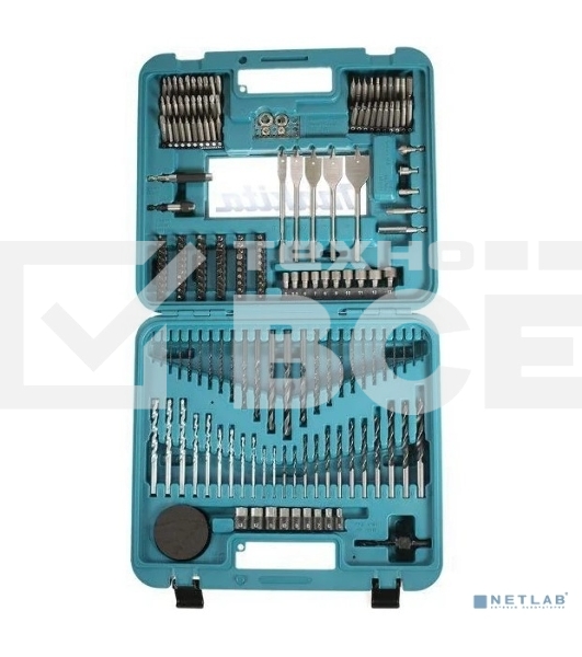 Набор инструментов MAKITA D-47260  201шт держ маг отв.насадки сверла д\дер мет бет перьевые ключи   