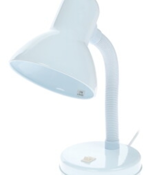 Camelion KD-301 С01 белый (Светильник настольный,230V 60W)