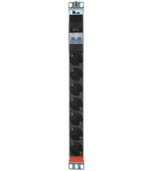 Блок розеток Rem-16 с фил. и инд., 7 Shuko, 16A, алюм., 19', шнур 3 м. (R-16-7S-FI-440-3)