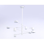 Подвесной светодиодный светильник Ambrella light FL51688/8 WH белый 3000K/4200K/6400K 48W D900*1000 (Без ПДУ), фото5