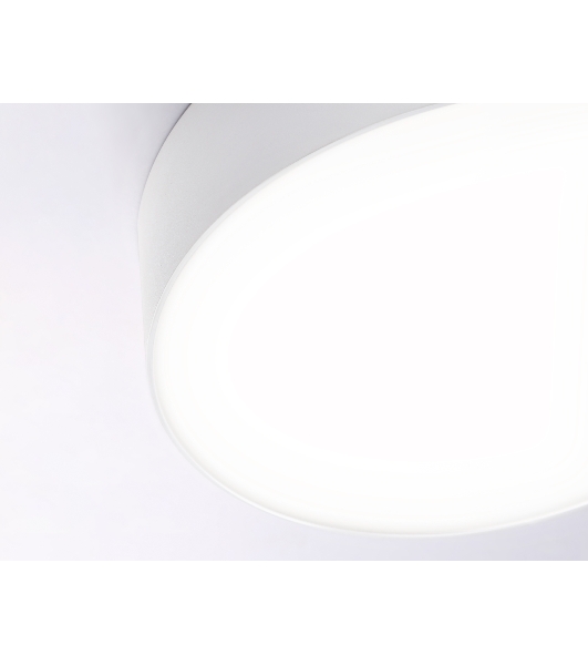 Потолочный светодиодный светильник Ambrella light FV5516 WH белый LED 18W 4200K D160*58 (Без ПДУ)