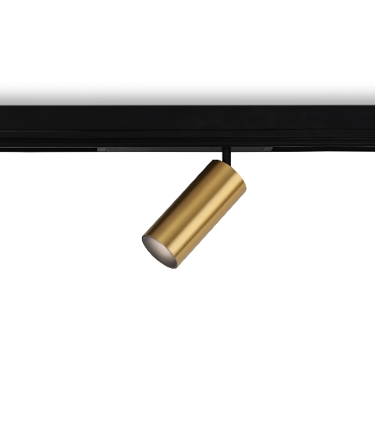 Управляемый светодиодный светильник для шинопровода Magnetic Ambrella light GL1233 GD золото IP20 24W 3000K-6400K 220V 36° D65*140 (Без ПДУ)