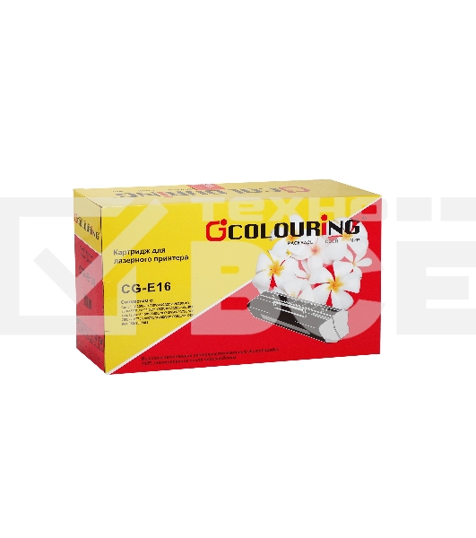 Картридж Colouring CG-E16 чёрный (2000 стр.) для Canon FC 200/204/210/220/224/226/228/230/300/310/330/336/PC150/160/210/300/310/320/325/330L/400/420/425/428/430/530/550/700/710/720/730/735/740/760/770/775/785/790/795/800/860/880/890/900/920