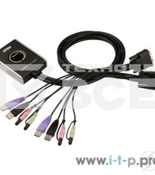 Переключатель ATEN CS682(-AT) 2-х-портовый USB 2.0 DVI KVM KVM-переключатель