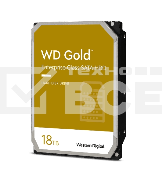 Жесткий диск Western Digital SATA 18TB 7200RPM 6GB/S 512MB GOLD WD181KRYZ