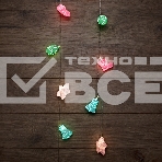 Гирлянда светодиодная «Новый год» 1,5 м, прозрачный ПВХ, 10 LED, теплый белый, питание 2 х АА (батарейки не в комплекте), фото 1