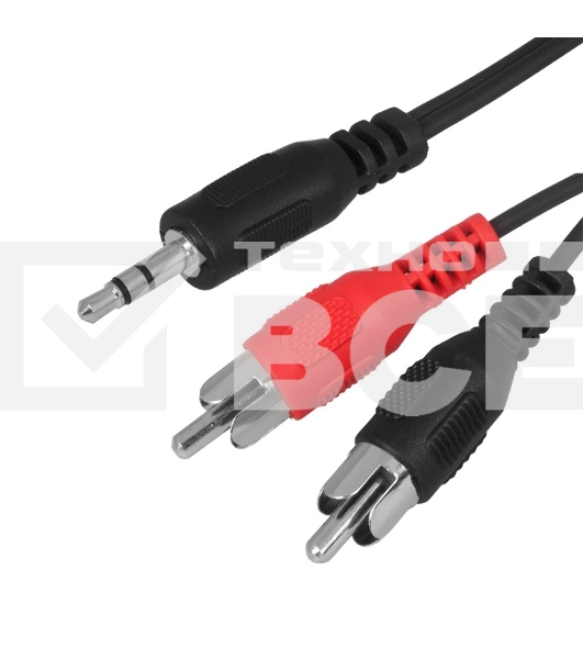 Шнур Rexant Стерео 3,5 мм - 2 RCA, 5 м (10 шт./уп.)