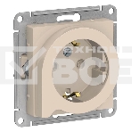 Механизм розетки 1-м СП AtlasDesign с заземл. защ. шторки с выталк. 16А беж. SchE ATN000247, фото4