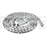 Кабельный органайзер Buro BHP CG155S Spiral Hose 15x1500mm Silver, фото 1