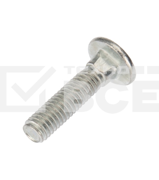 Болт мебельный KRANZ DIN 603, 6х25, короб (50 шт./уп.)