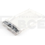 Внешний корпус для HDD/SSD AgeStar 3UB2P4C SATA III пластик прозрачный 2.5