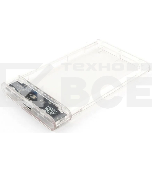 Внешний корпус для HDD/SSD AgeStar 3UB2P4C SATA III пластик прозрачный 2.5