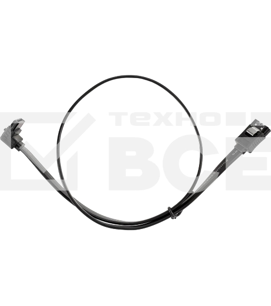 Кабель SATA M --SATA M 3.0V 7 pin  угловой разъем Telecom  0.5m <TUS705-0.5M>