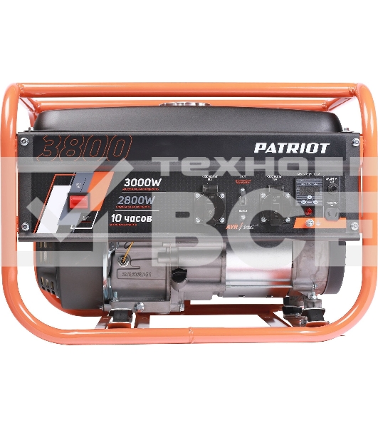 Электрогенератор бензиновый Patriot GRS 3800, 3 кВт, 62 дБ, 40 кг