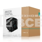 Кулер для процессора DEEPCOOL AK620 DIGITAL черный, 120 мм, алюминий/медь, 1850 об/мин, 28 дБ, 4 pin, 260 Вт, 162 мм, фото2