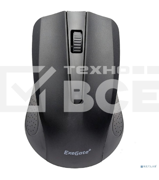 Мышь беспроводная ExeGate Professional Standard SR-9023 черный, 1200 dpi, радиоканал, USB, кнопки - 3