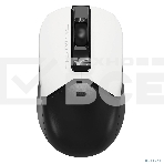 Мышь беспроводная A4Tech Fstyler FG12 белый/черный, 1200 dpi, радиоканал, USB, кнопки - 3, фото4