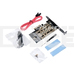 Адаптер для двух SSD M.2 (NVMe+SATA) в разъем PCI-e Gembird MF-PCIE-NVME-SATA, коробка, фото4