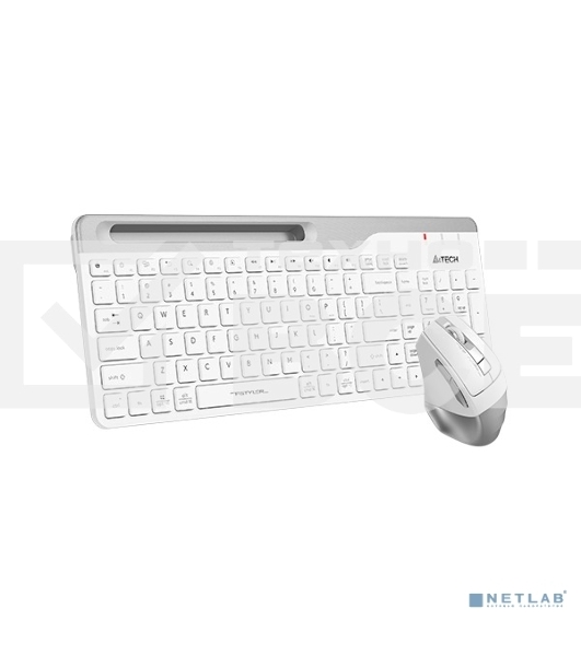 Клавиатура + мышь A4Tech Fstyler FB2535C клав:белый/серый мышь:белый/серый USB беспроводная Bluetooth/Радио slim