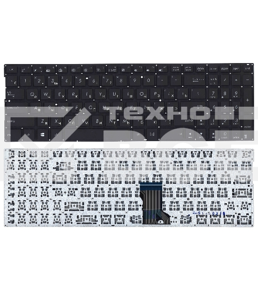 Клавиатура для ноутбука Asus Q552 черная с подсветкой