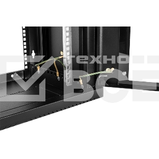 Шкаф коммутационный ЦМО (ШРН-9.350-9005) настенный 9U 600x350мм пер.дв.стекл 200кг черный 300мм 180град.