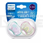 Пустышка Philips Avent ultra air, солнышко/радуга, для девочек, 0-6 мес., 2 шт., фото5