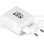 Сетевое зарядное устройство Digma Pro DPW4A 45W 3A (PD+QC) USB-C/USB-A универсальное белый (DPW4A5GX11WH), фото17