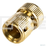 Коннектор для шланга латунный, быстросъемный, 1/2' Профи ЧЕТЫРЕ СЕЗОНА, фото3