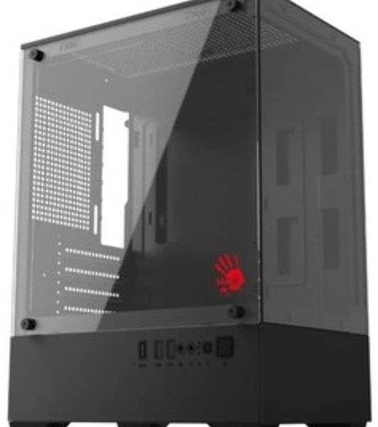 Корпус Bloody CC-125-BK, Mini-Tower, чёрный