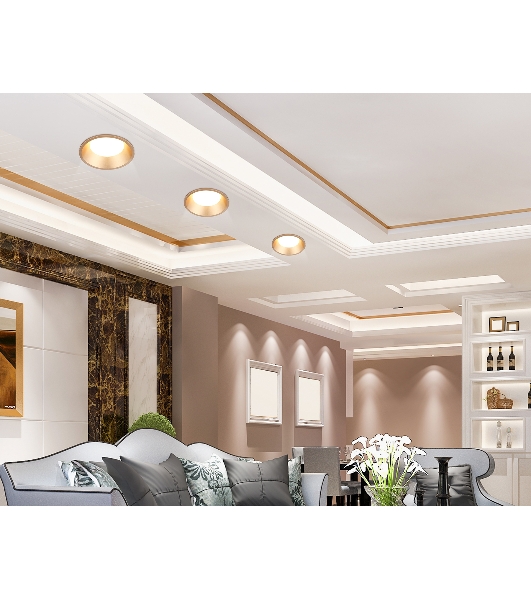 Светильник Ambrella light TN51815 GD золото GX53 max 15W D105*36