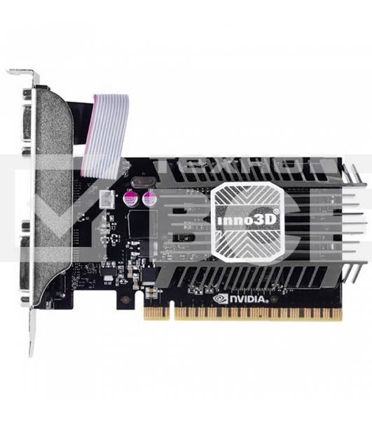 Видеокарта 1Gb <PCI-E> Inno3D GT730 c CUDA <GFGT730, GDDR3, 64 bit, HDCP, DVI, HDMI, Retail>