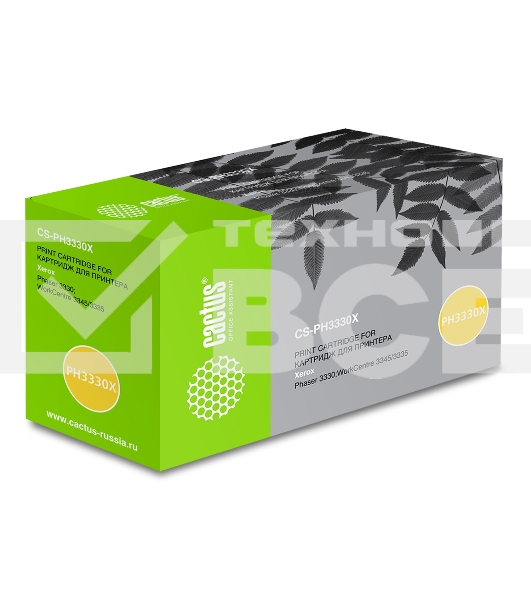 Картридж лазерный Cactus CS-PH3330X (106R03623) черный (15000 стр.) для Xerox Phaser 3330/WC3335