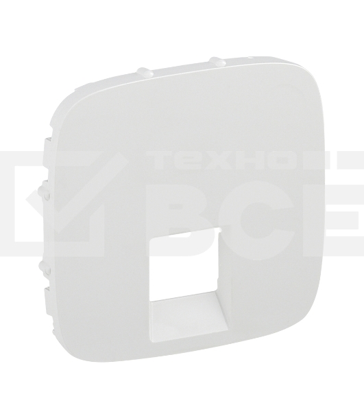 Лицевая панель для одиночных телефонных/информационных розеток. Valena ALLURE. Белая Valena ALLURE.