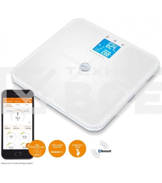 Весы напольные электронные Beurer BF950 макс.180кг белый