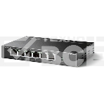 Коммутатор TP-Link 4-port 10/100Mbps Unmanaged PoE+ Switch with 2 10/100Mbps uplink ports, meta case, desktop mount, 4 802.3af/at compliant PoE+ port, 2 10/100Mbps uplink ports, DIP switches for Extend mode, Isolation mode and Priority mode, up to 250m Po, фото2