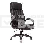 Кресло руководителя Бюрократ T-9922N Leather Venge Black черный, эко.кожа, крестовина пластик, фото8