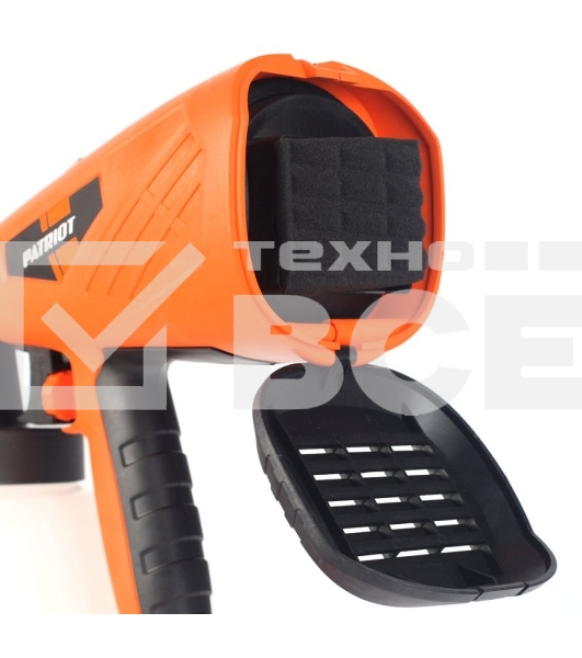 Краскопульт электрический PATRIOT SG500 HVLP 500 Вт., 100 DIN/сек, Расход 900 мл/мин., Резервуар: 1300 мл