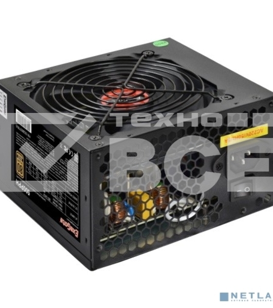 Блок питания ExeGate 500PPH-OEM (EX280577RUS-OEM), 500Вт, 80 PLUS, 120Вт, черный