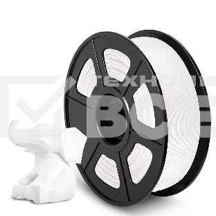 Филамент NVPRINT PLA+ White для 3D печати диаметр 1.75мм  длина 330 метров  масса 1 кг
