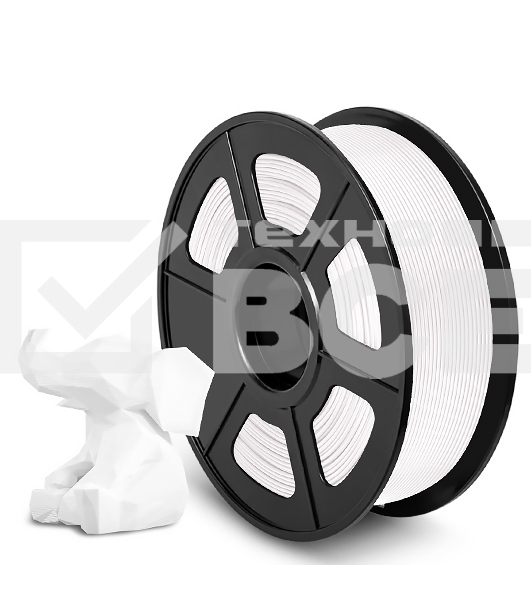 Филамент NVPRINT PLA+ White для 3D печати диаметр 1.75мм  длина 330 метров  масса 1 кг