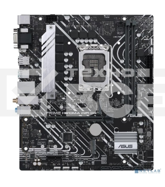 Материнская плата ASUS PRIME H610M-A WIFI D4, LGA 1700, Intel H610, 2xDDR4, 4xSATA, 2xM.2, 1xPCI-E 4.0 x16, 1xHDMI, 1xDisplayPort, 1x 1Gb LAN, 2xUSB-A 3.2 Gen 2, 4xUSB-A 2.0, 3x3.5 мм, 7.1, Micro-ATX
